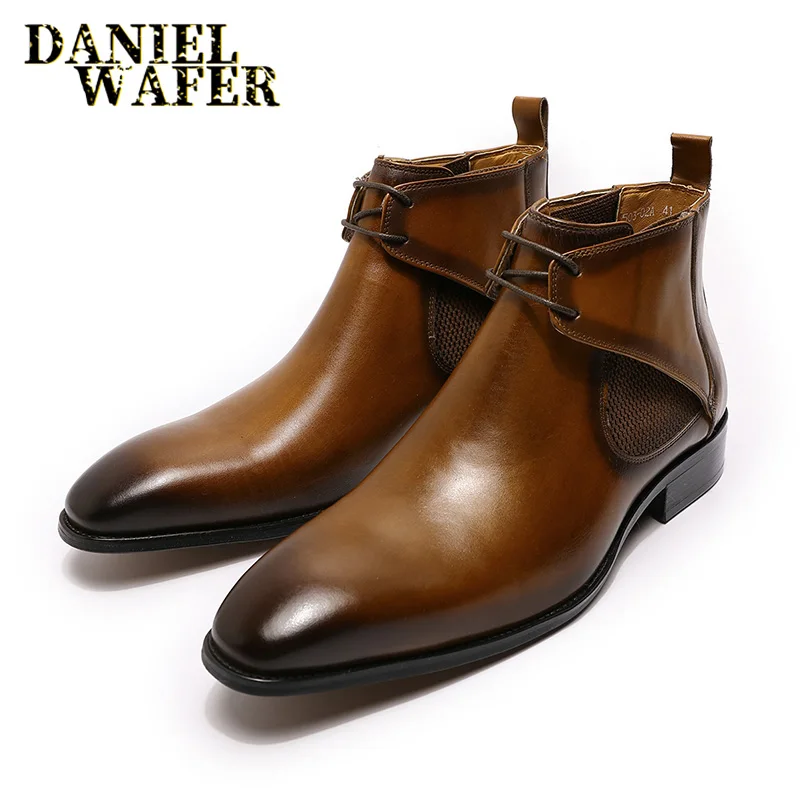 Men Formal Wear With Boots - Botas chelsea masculinas de marca de