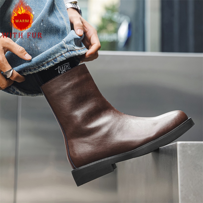 Men Formal Wear With Boots - Outono e inverno botas longas masculinas