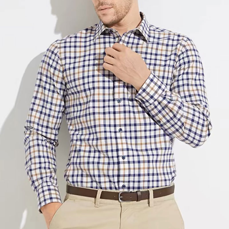 Men Formal Wear In Summer - Camisa de manga longa masculina, algodão