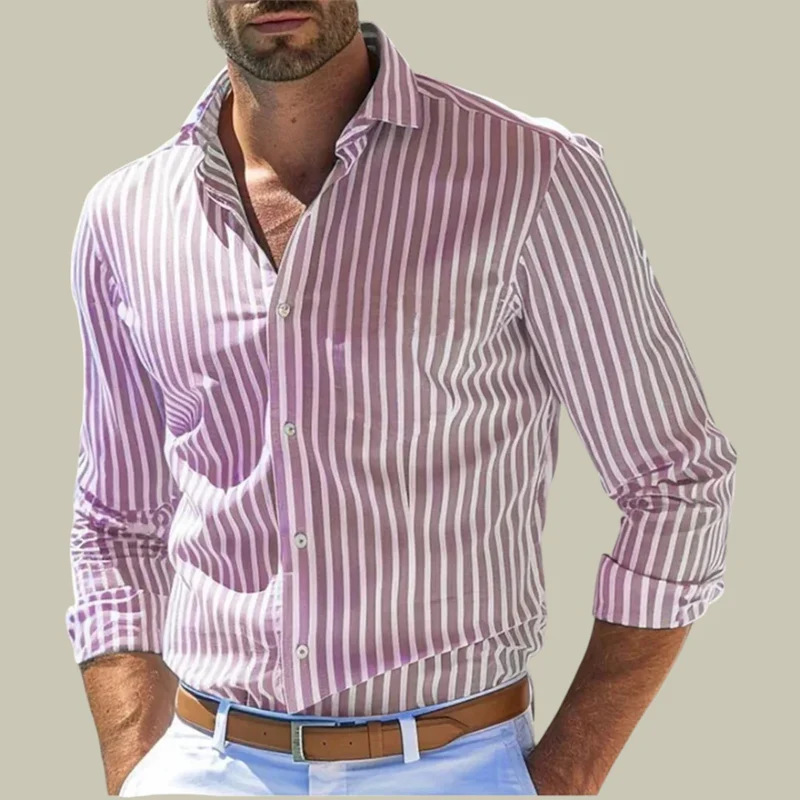 Y2K Formal Wear Men - Camisa formal masculina slim fit com
