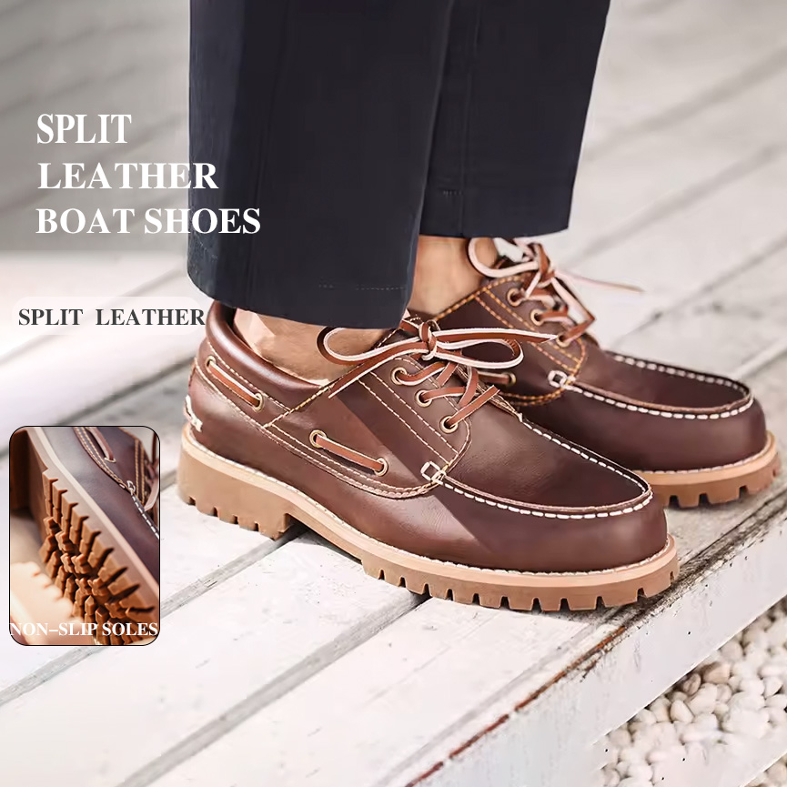 Men Formal Wear With Boots - Sapatos Masculinos Vintage Maden, Estilo Náutico,