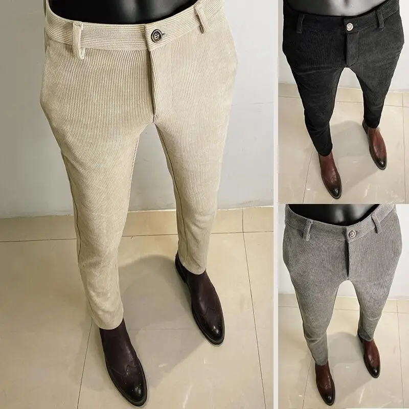 Men Formal Wear Office - Outono inverno engrossado terno de lã