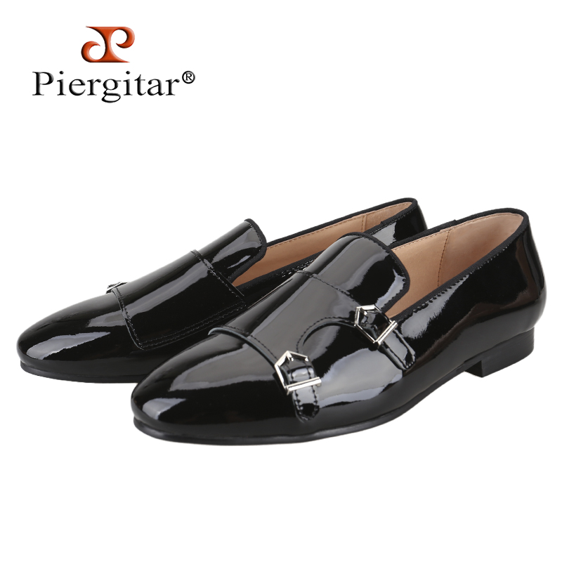 Men Formal Wear Fashion - Pieritar nova cor preta couro envernizado
