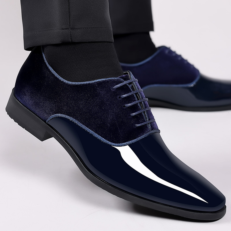 Men Formal Wear Office - Sapato formal masculino casual com renda,