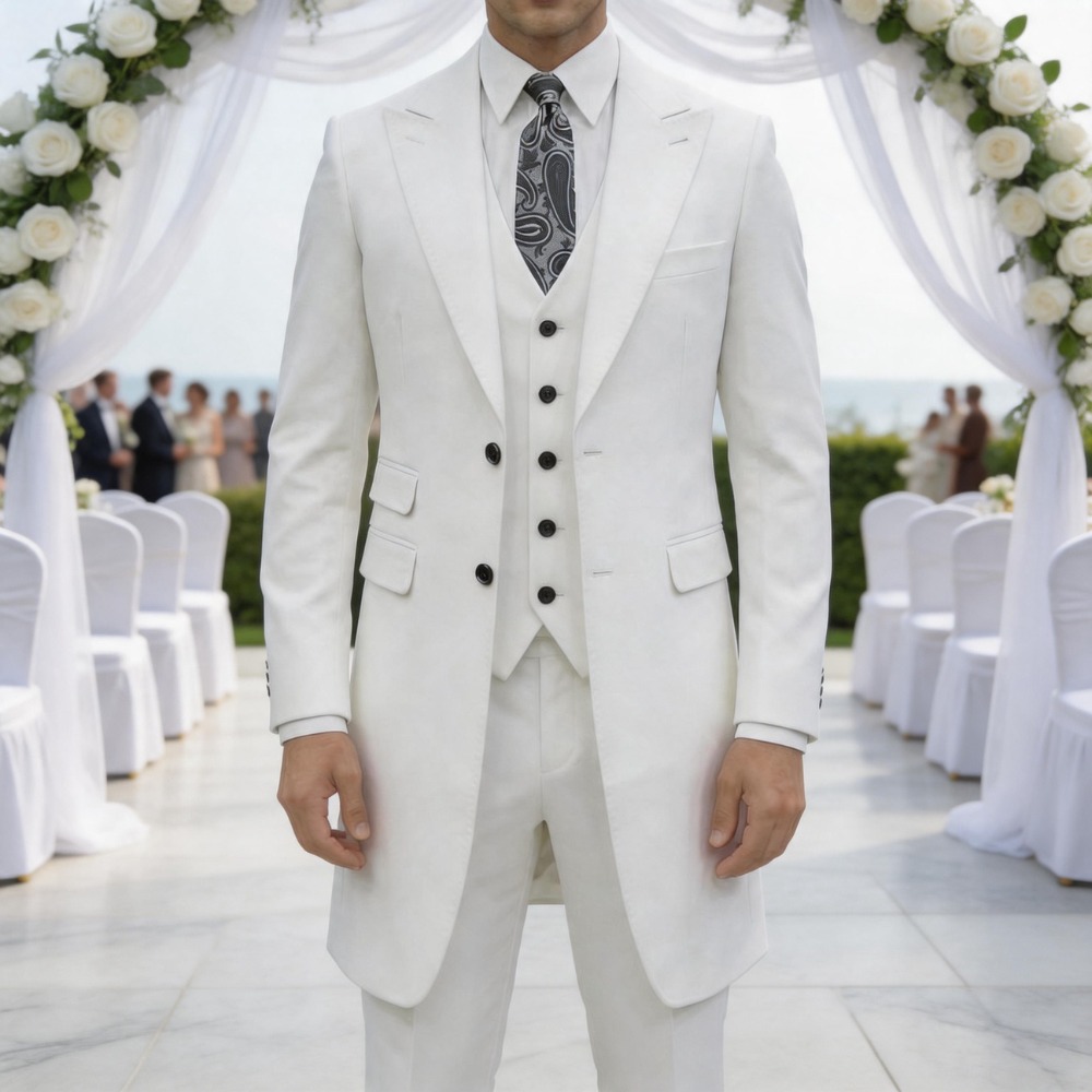 Men Formal Wear In Summer - Terno Slim Fit de 3 Peças
