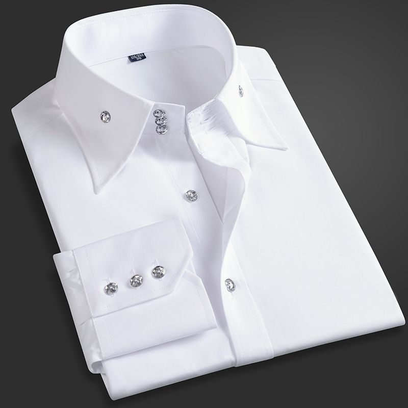 Men Formal Wear In Summer - Primavera outono camisa executiva masculina ajuste