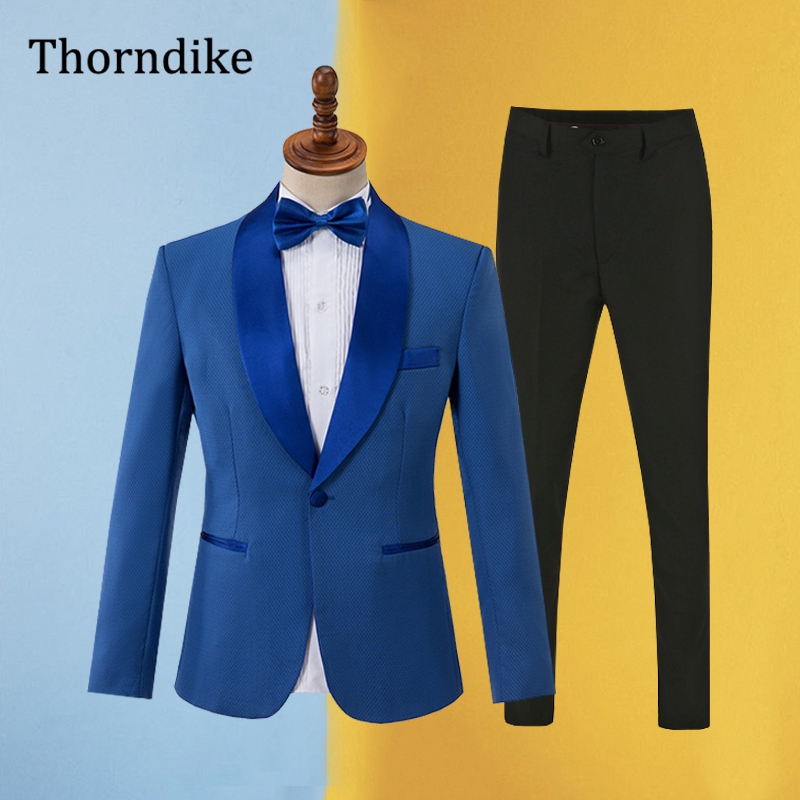 Men Formal Wear Office - Gwenhwyfar terno azul masculino 2025 novo