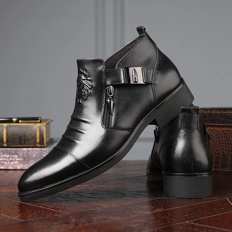 Men Formal Wear With Boots - Botas de tornozelo masculinas de alta