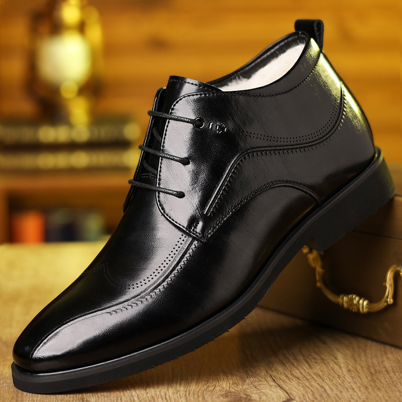 Men Formal Wear With Boots - Sapatos de couro de inverno masculino