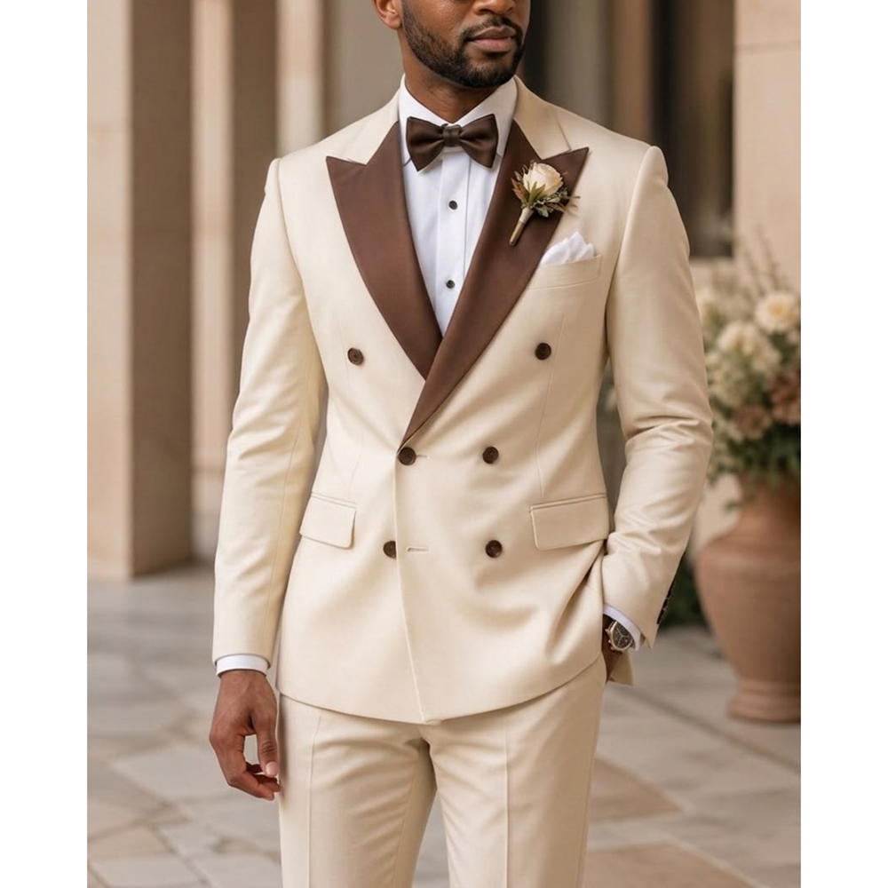 Men Formal Wear Fashion - Terno Masculino Moderno de Casamento com