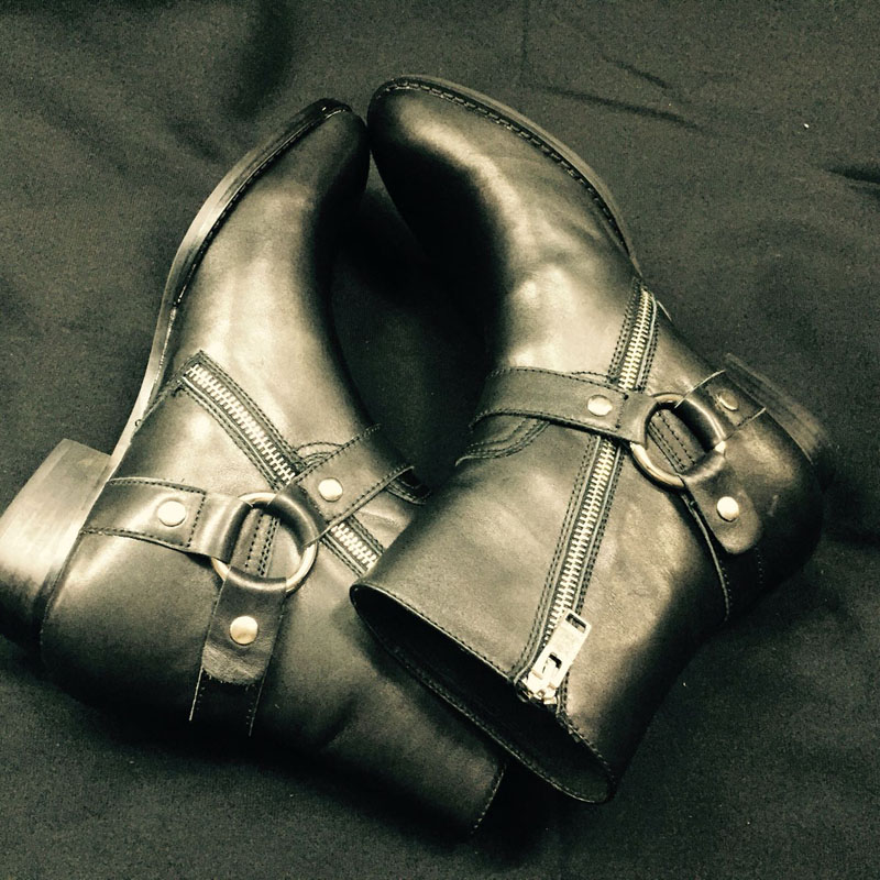 Men Formal Wear With Boots - Homens de couro genuíno artesanal boutique