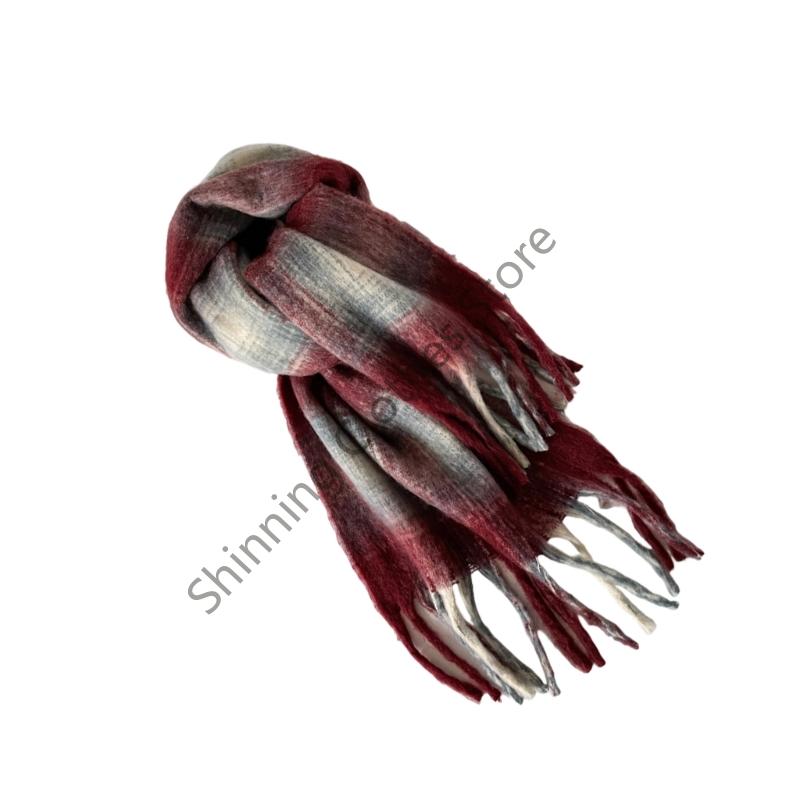 M68a lenço da macio mohair xad - Men Formal Wear With Scarf avaliação e preço