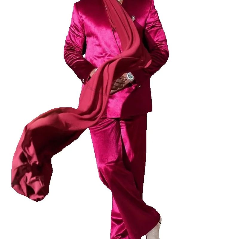 Conjunto de terno masculino de - Men Formal Wear With Scarf avaliação e preço