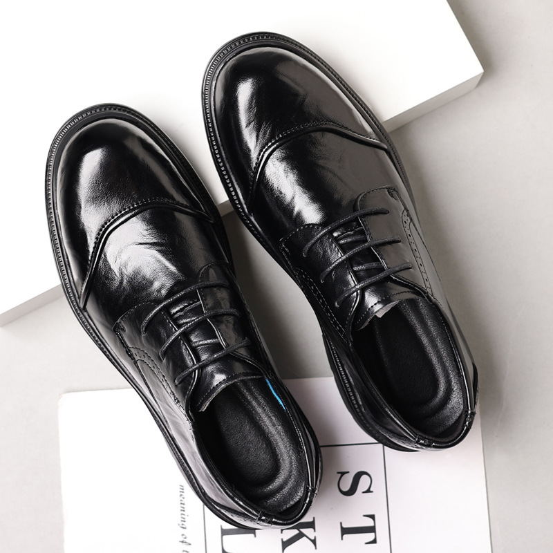 Sapatos masculinos de couro pa - Men Formal Wear Office avaliação e preço