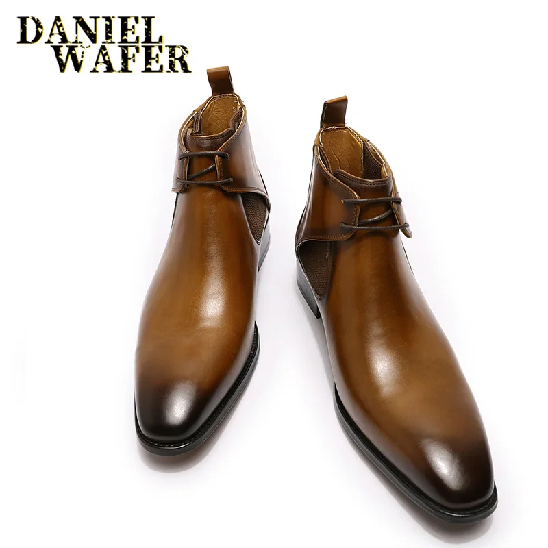 Botas chelsea masculinas de ma - Men Formal Wear With Boots avaliação e preço