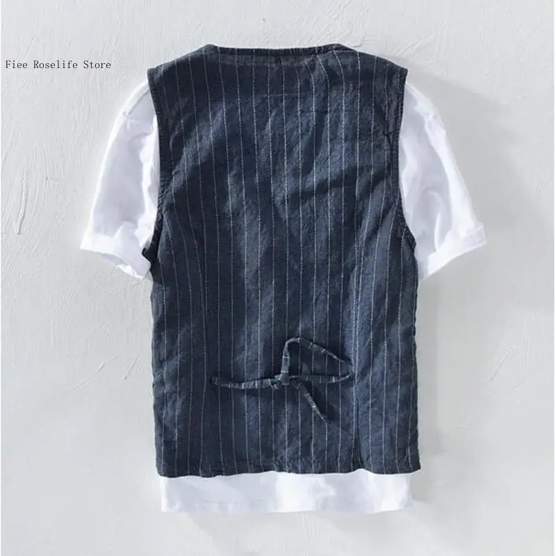Colete Casual de Linho Britâni - Men Formal Wear In Summer avaliação e preço
