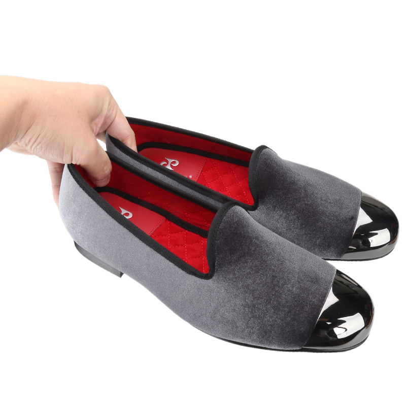 Pieritar mocassins de veludo c - Men'S Formal Wear Slippers avaliação e preço