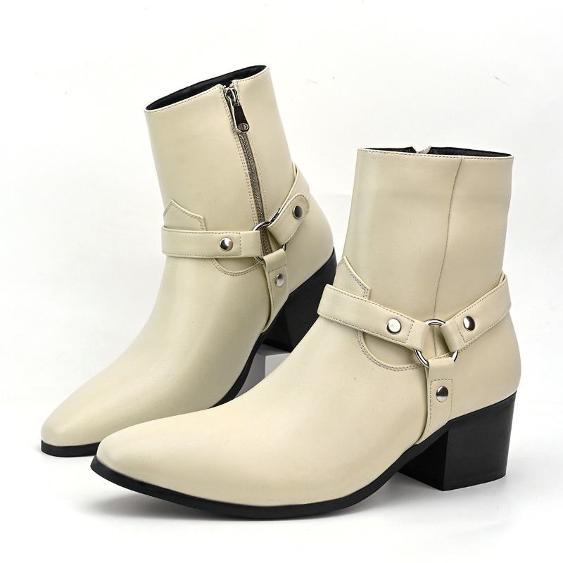 Botas masculinas de designer c - Men Formal Wear With Boots avaliação e preço