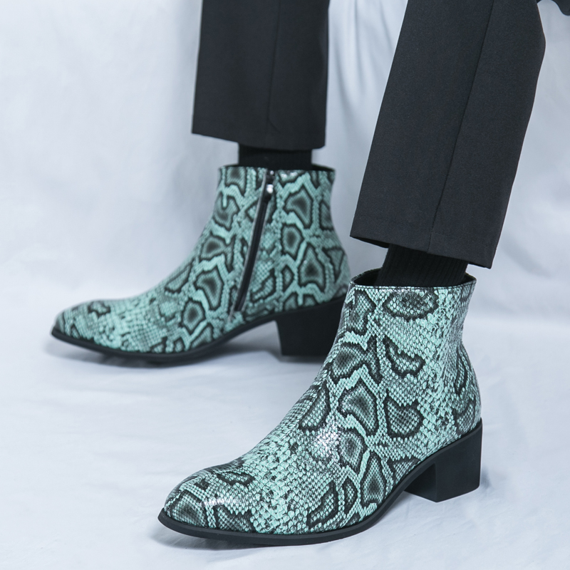 Primavera serpentina couro imp - Men Formal Wear With Boots avaliação e preço