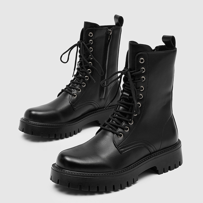 Moda masculina botas de motoci - Men Formal Wear With Boots avaliação e preço