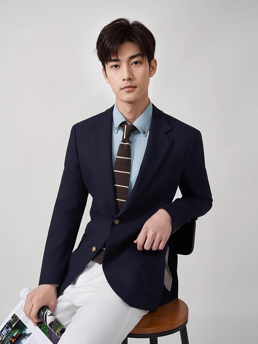 Blazer masculino 50% lã para a - Men'S Formal Wear For Graduation avaliação e preço