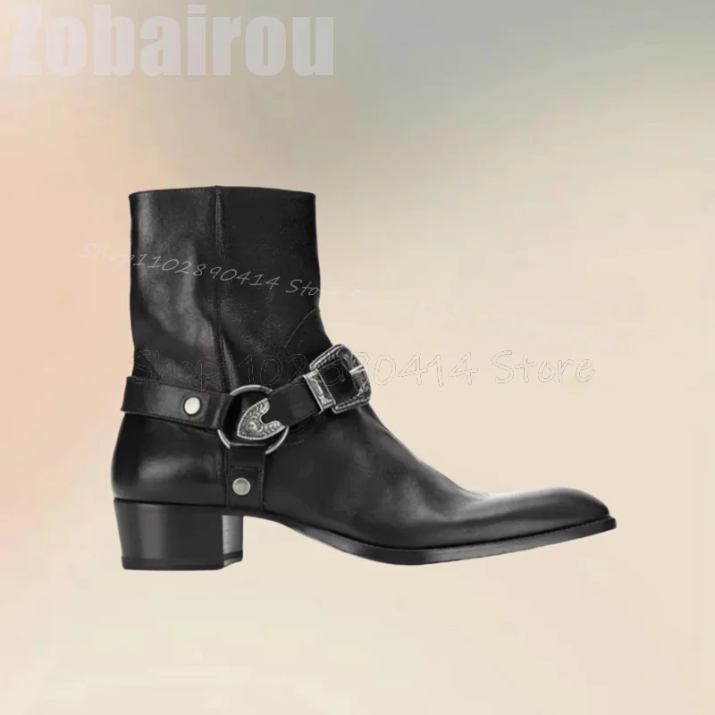 Botas Masculinas de Cano Médio - Men Formal Wear With Boots avaliação e preço