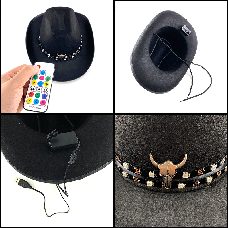 Chapéu de cowboy com controle  - Men'S Formal Wear For Graduation avaliação e preço