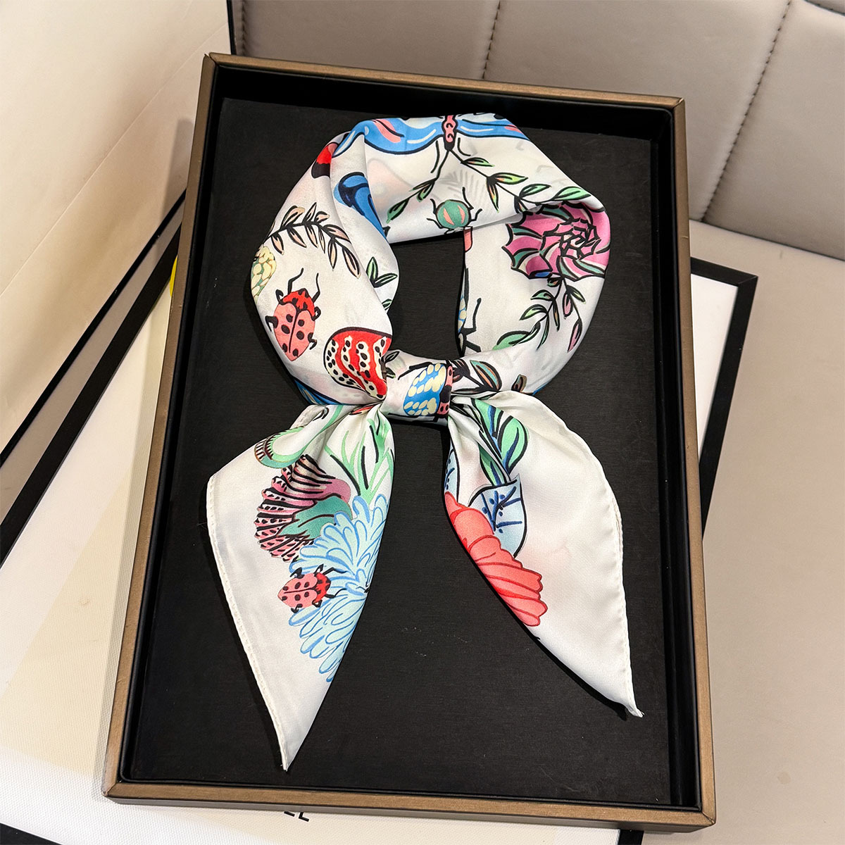 2026 Novo Lenço Quadrado de Se - Silk Tie Woven avaliação e preço