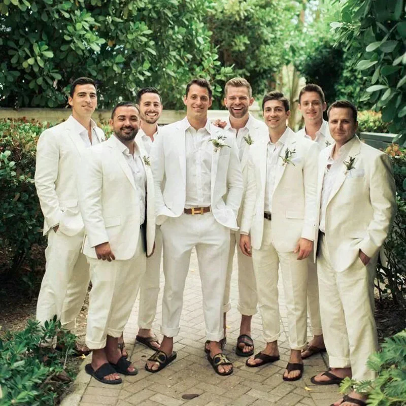 Smoking de casamento de linho  - Men Formal Wear In Summer avaliação e preço