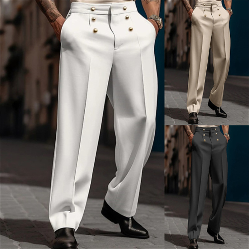 Calças Sociais Masculinas de C - Men Formal Wear In Summer avaliação e preço