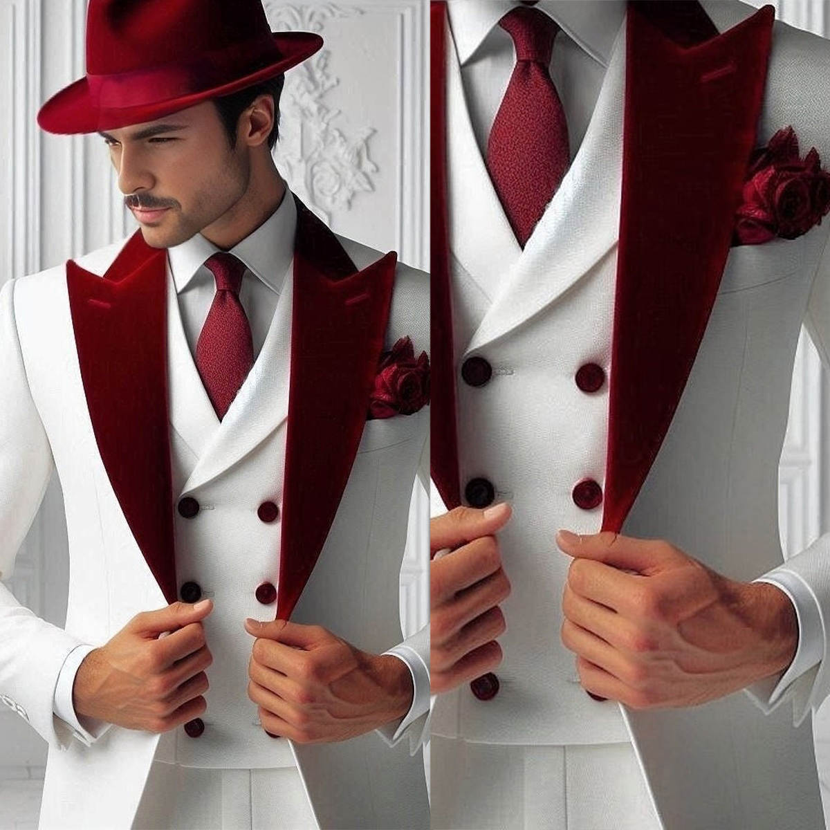 Ternos Formais Masculinos de V - Men'S Formal Wear For Graduation avaliação e preço