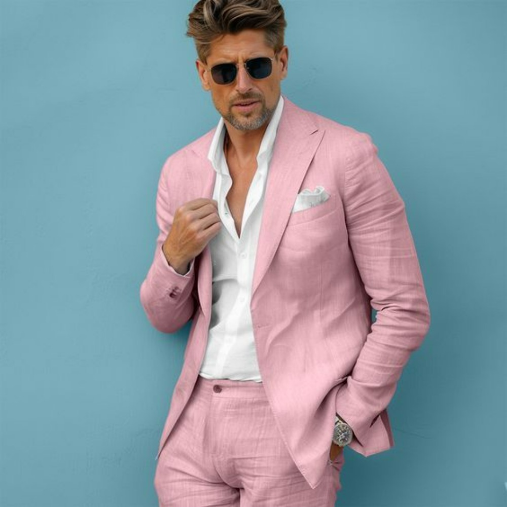 Conjunto de Terno Masculino de - Men Formal Wear In Summer avaliação e preço