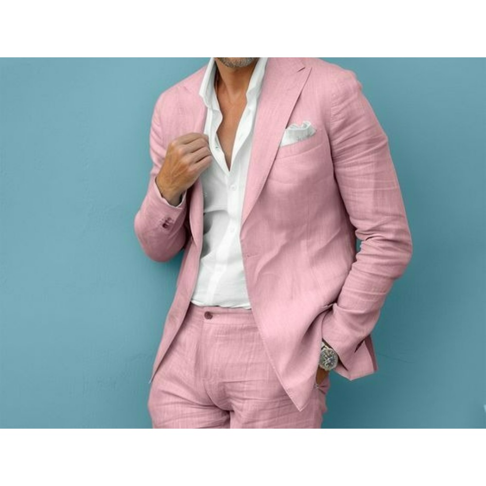 Conjunto de Terno Masculino de - Men Formal Wear In Summer avaliação e preço