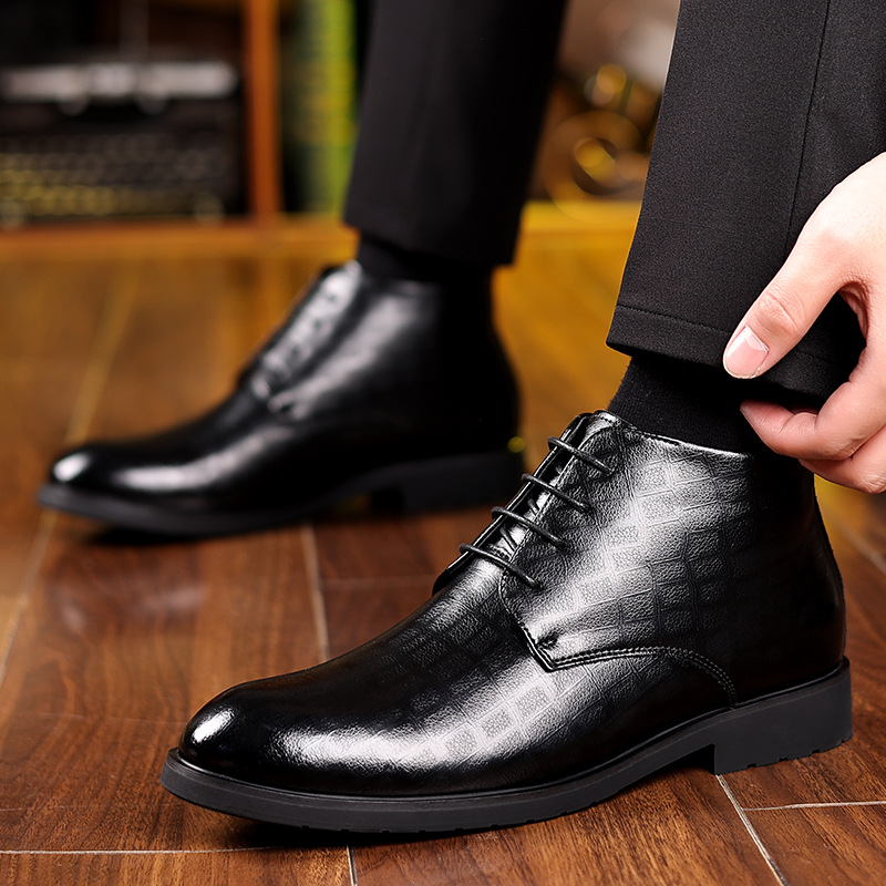 Estilo britânico masculino 202 - Men Formal Wear With Boots avaliação e preço