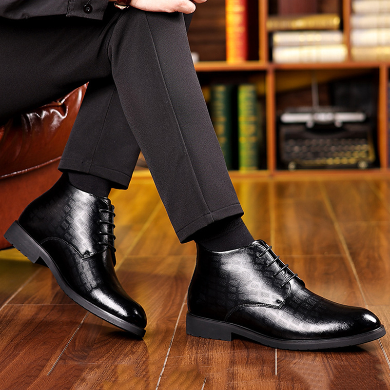 Estilo britânico masculino 202 - Men Formal Wear With Boots avaliação e preço