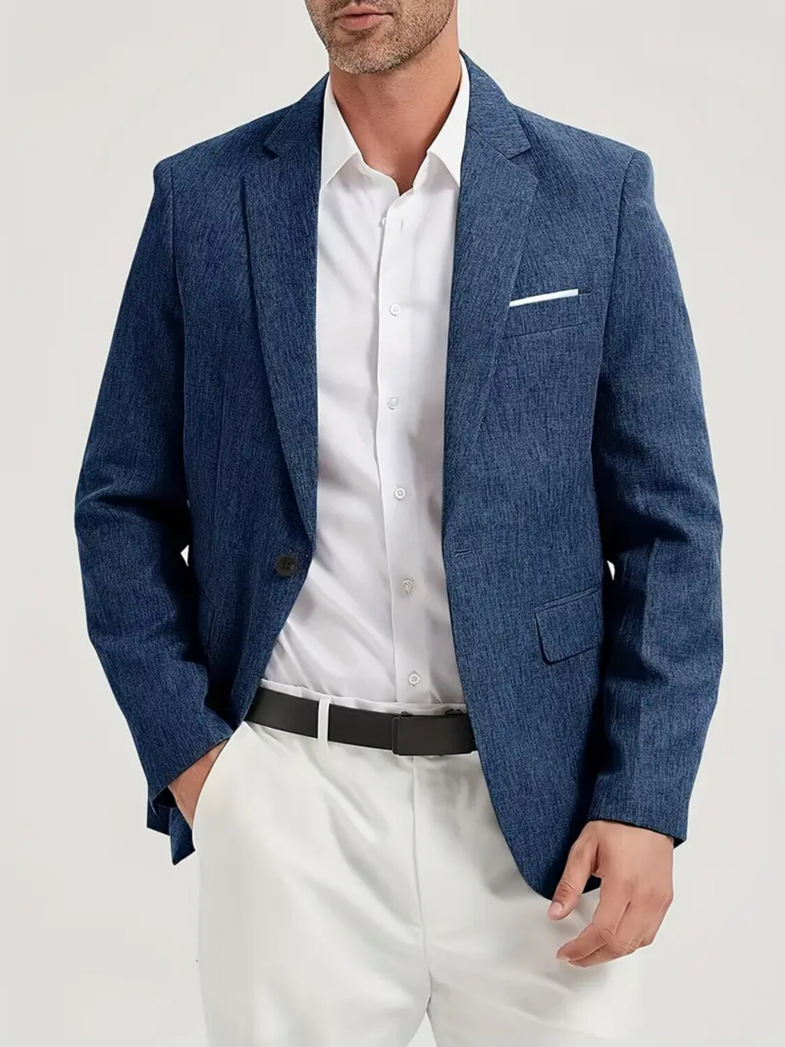 Terno masculino jaqueta único  - Men Formal Wear Fashion avaliação e preço