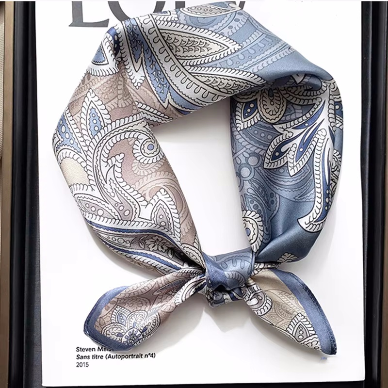 Feminino 70*70cm lenço de seda - Silk Tie Woven avaliação e preço