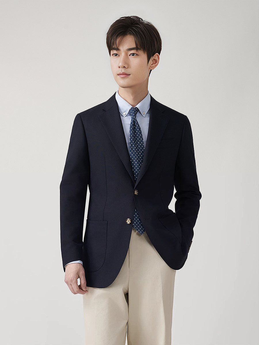Conjunto de terno blazer de lã - Men'S Formal Wear For Graduation avaliação e preço