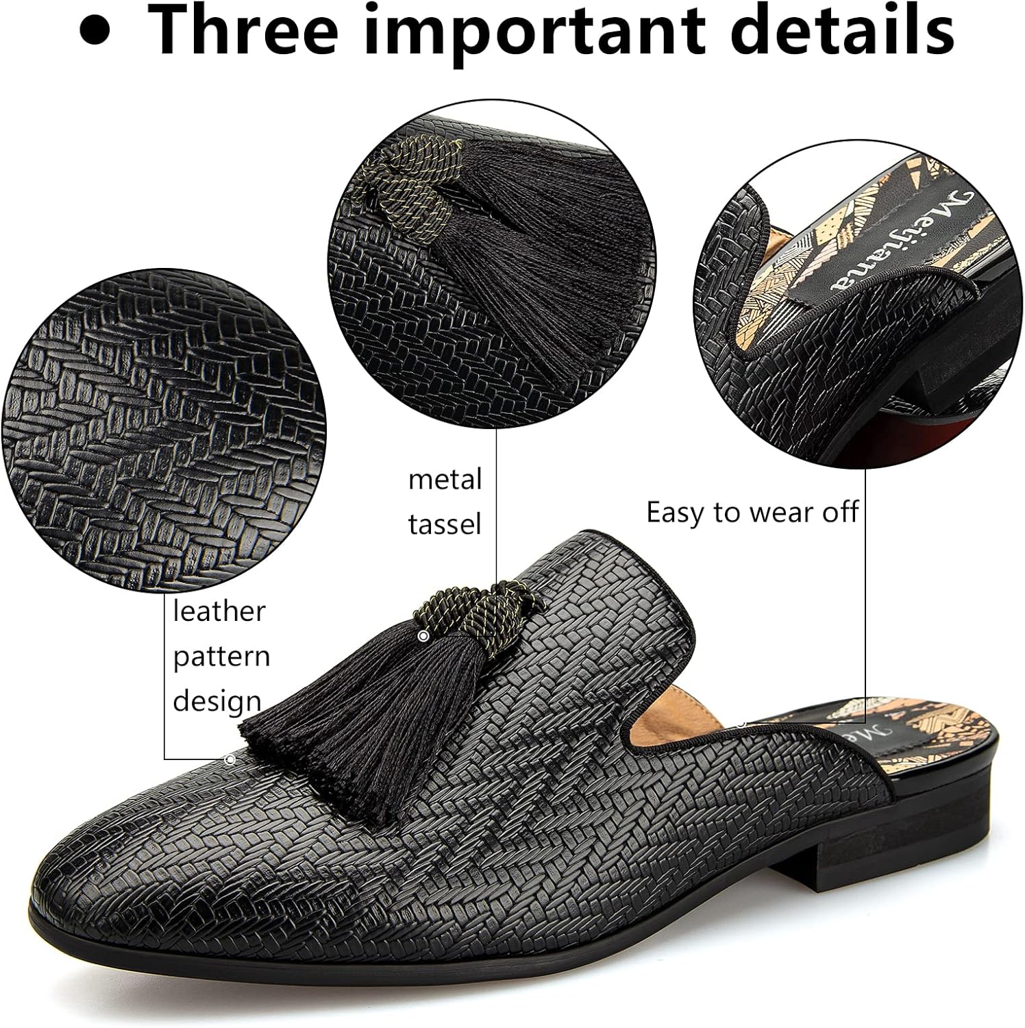 Chinelos de couro respirável v - Men'S Formal Wear Slippers avaliação e preço