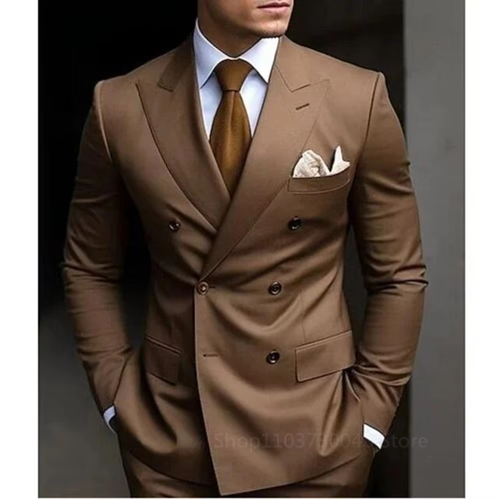 Terno Masculino Marrom de Duas - Men'S Formal Wear For Graduation avaliação e preço