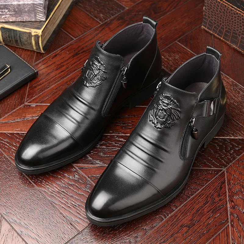Botas de tornozelo masculinas  - Men Formal Wear With Boots avaliação e preço