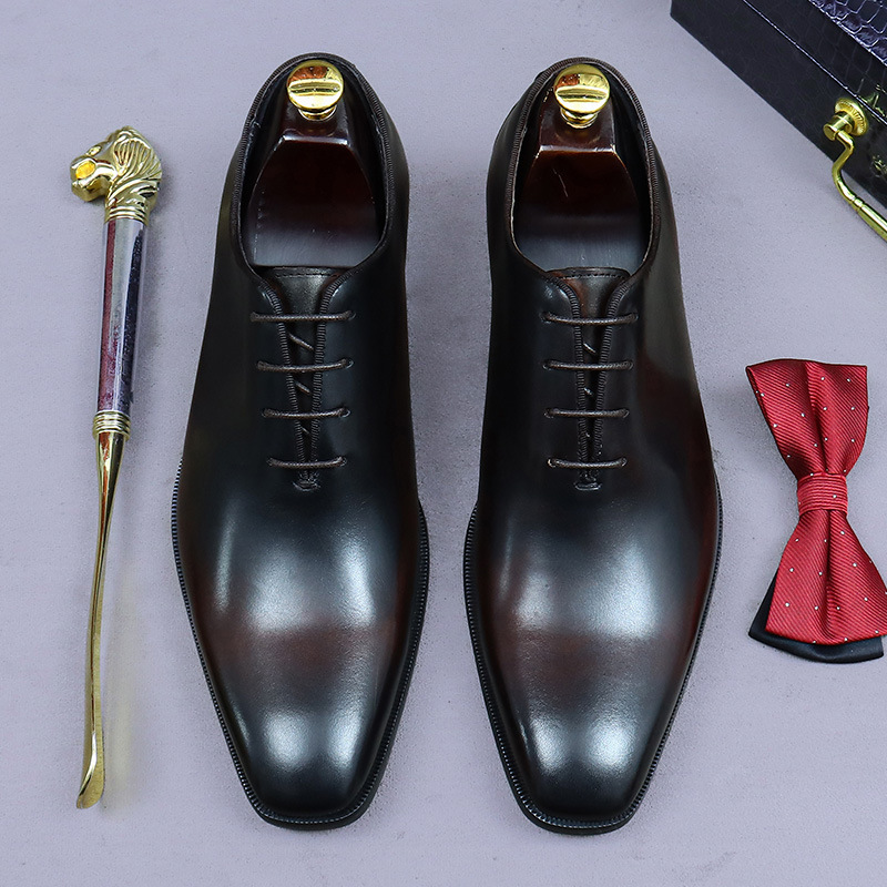 Designer de couro genuíno dos  - Men Formal Wear Office avaliação e preço