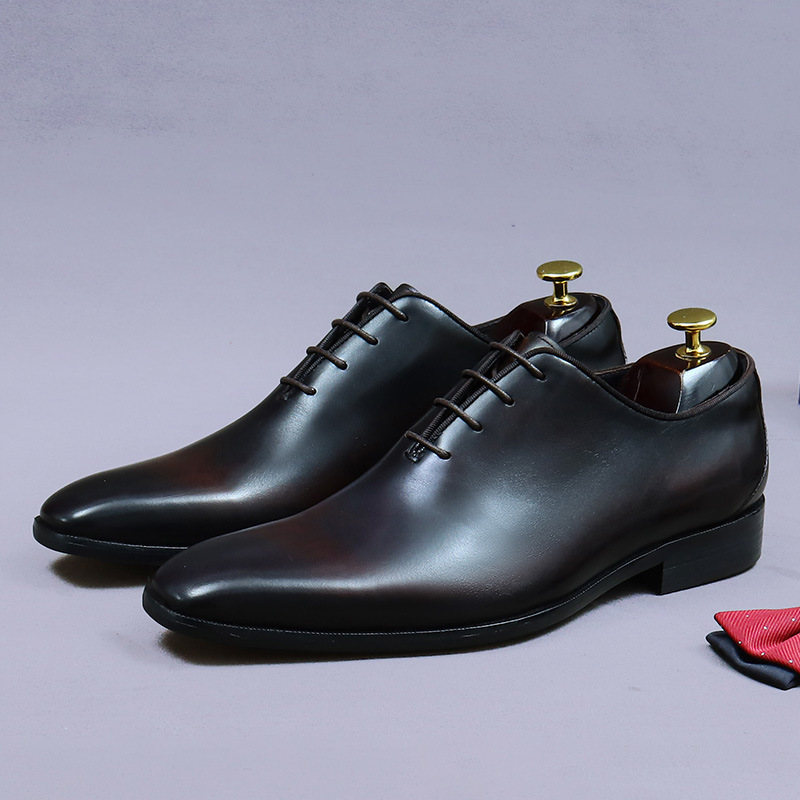 Designer de couro genuíno dos  - Men Formal Wear Office avaliação e preço